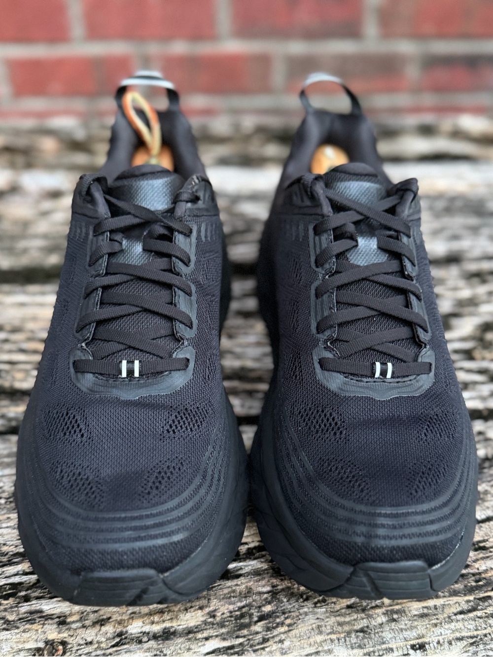 Hoka One One Bondi 6 Triple Black Men's Sz 11.5 Max Cushion Running Shoes X2 - Picture 14 of 16